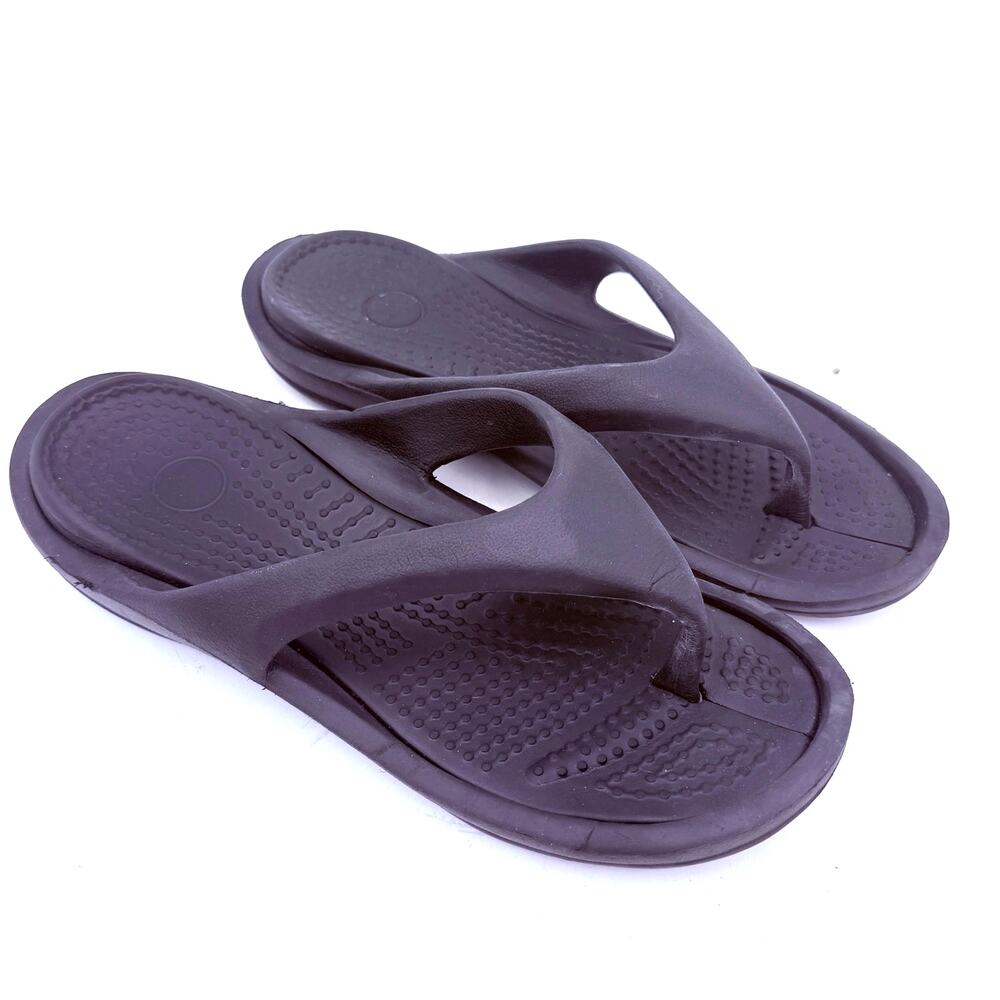 Aah! Comfort Men's Black Thong Sandals Size 13